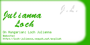 julianna loch business card